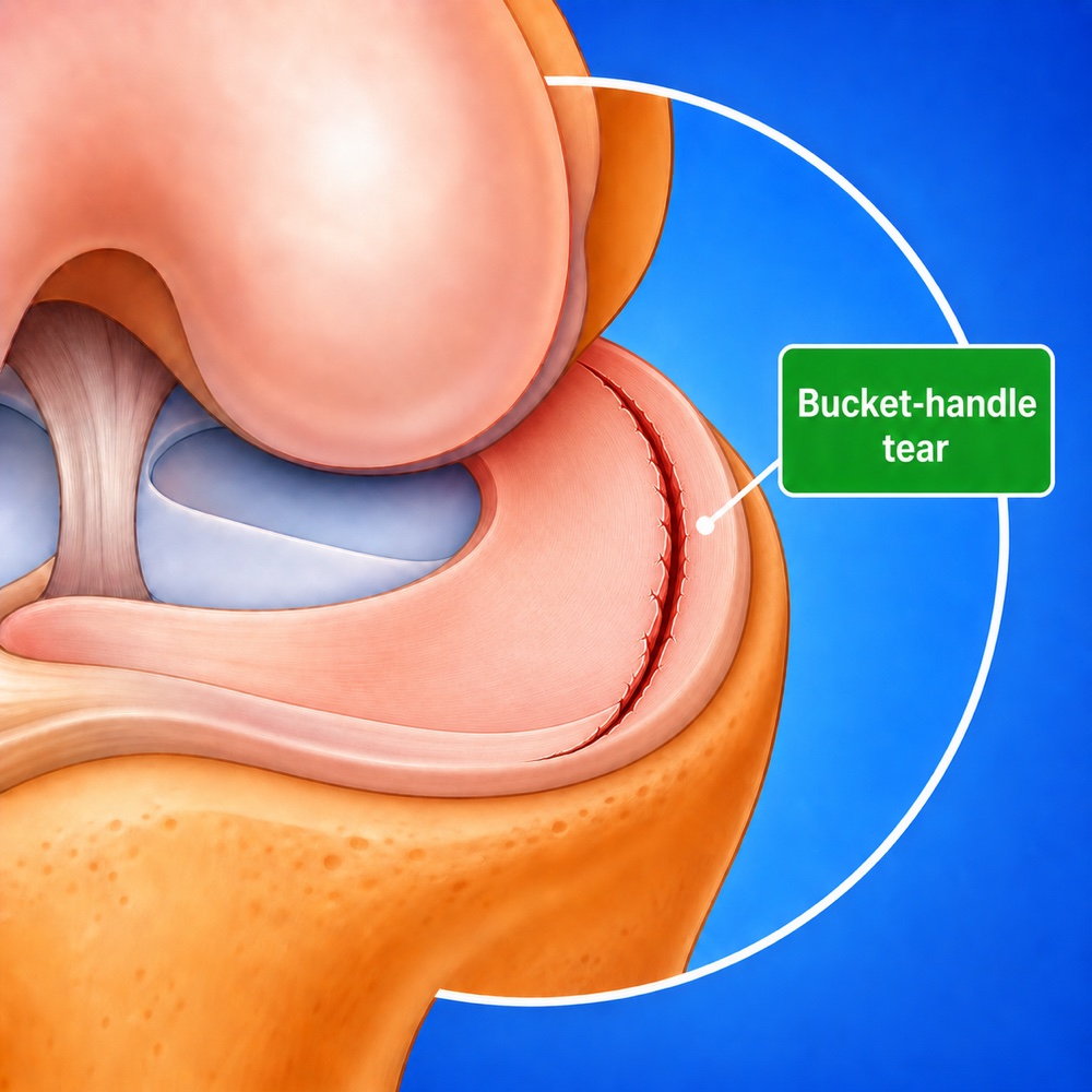 Bucket handle meniscal tear