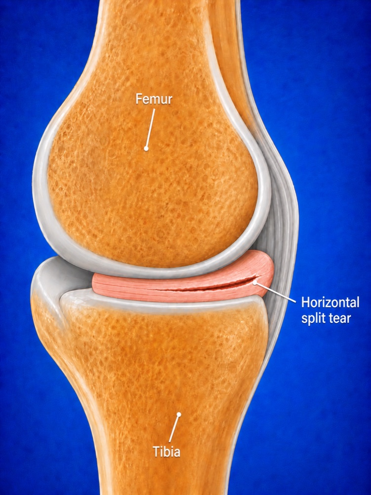 Horizontal cleavage meniscal tear