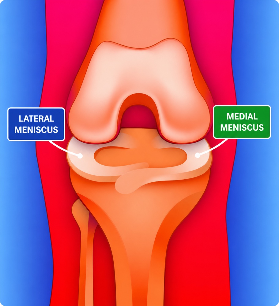Medial and lateral meniscus anatomy